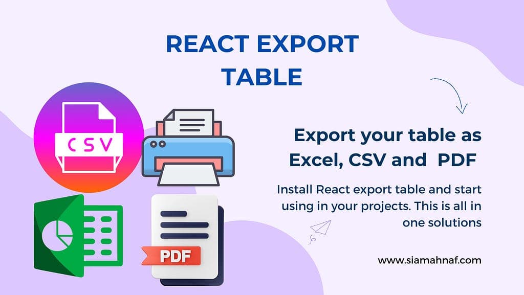 Simplify Data Export and Management with React-Export-Table Plugin